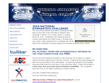 Tablet Screenshot of nationalgymnasticschallenge.com